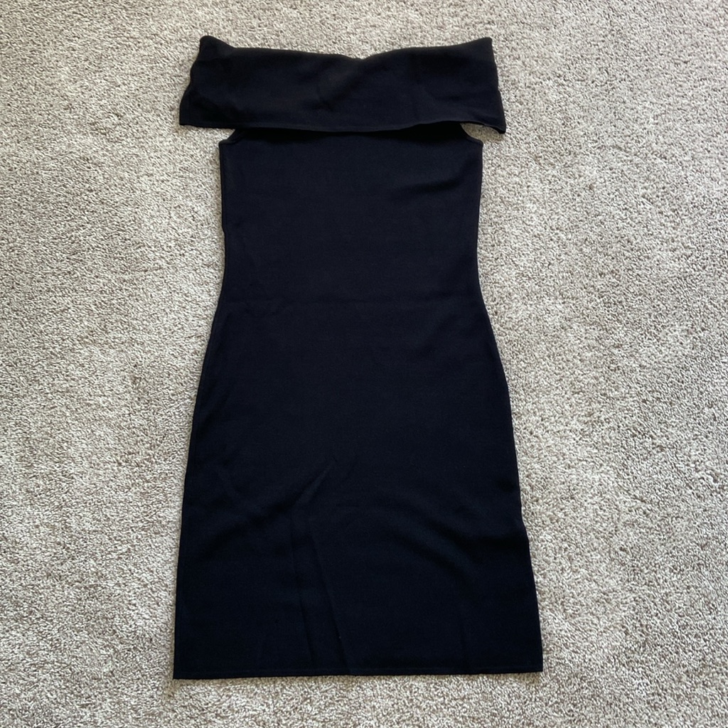 Club Monaco Charelle Sweater Dress Soot Black